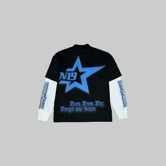 Long Sleeve Oversized Blue