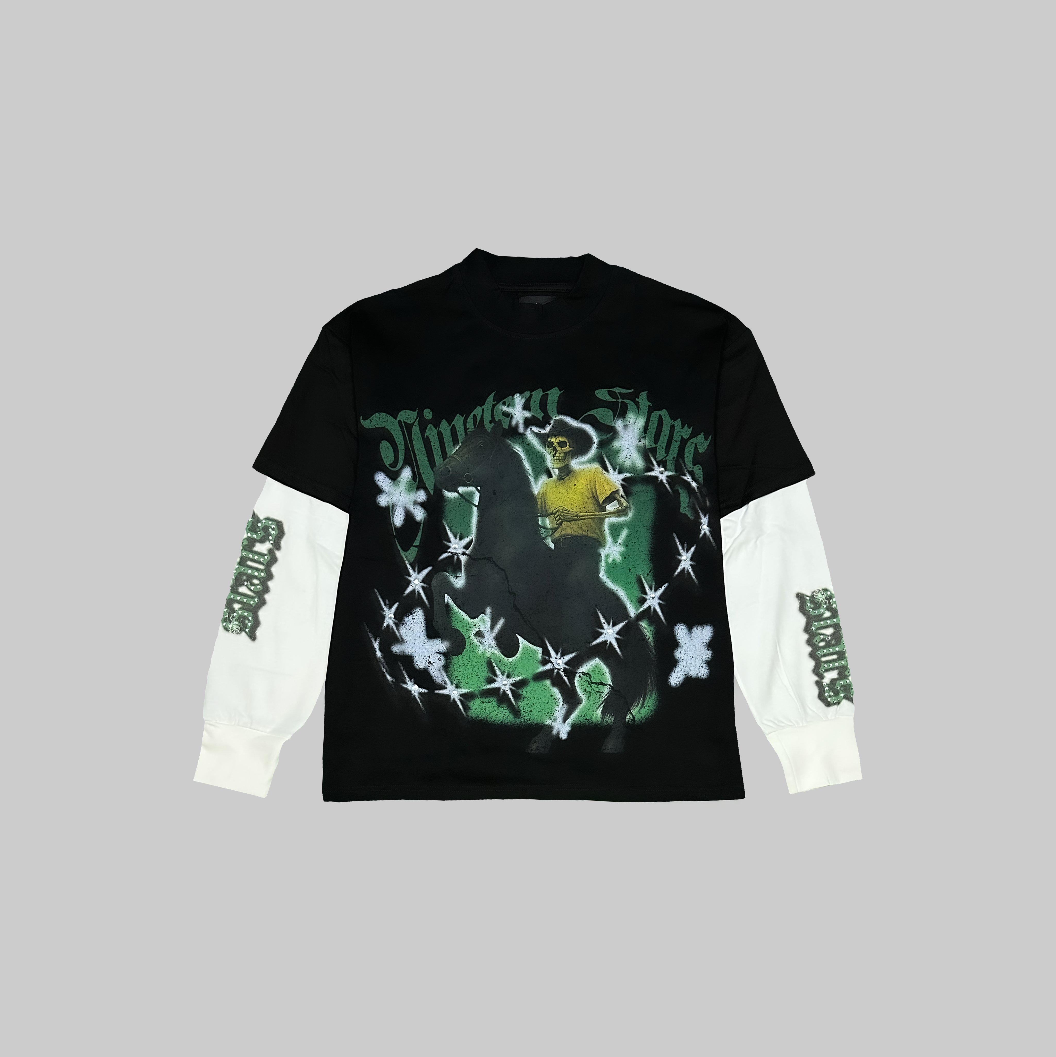Long Sleeve Oversized Green – Nineteenstars