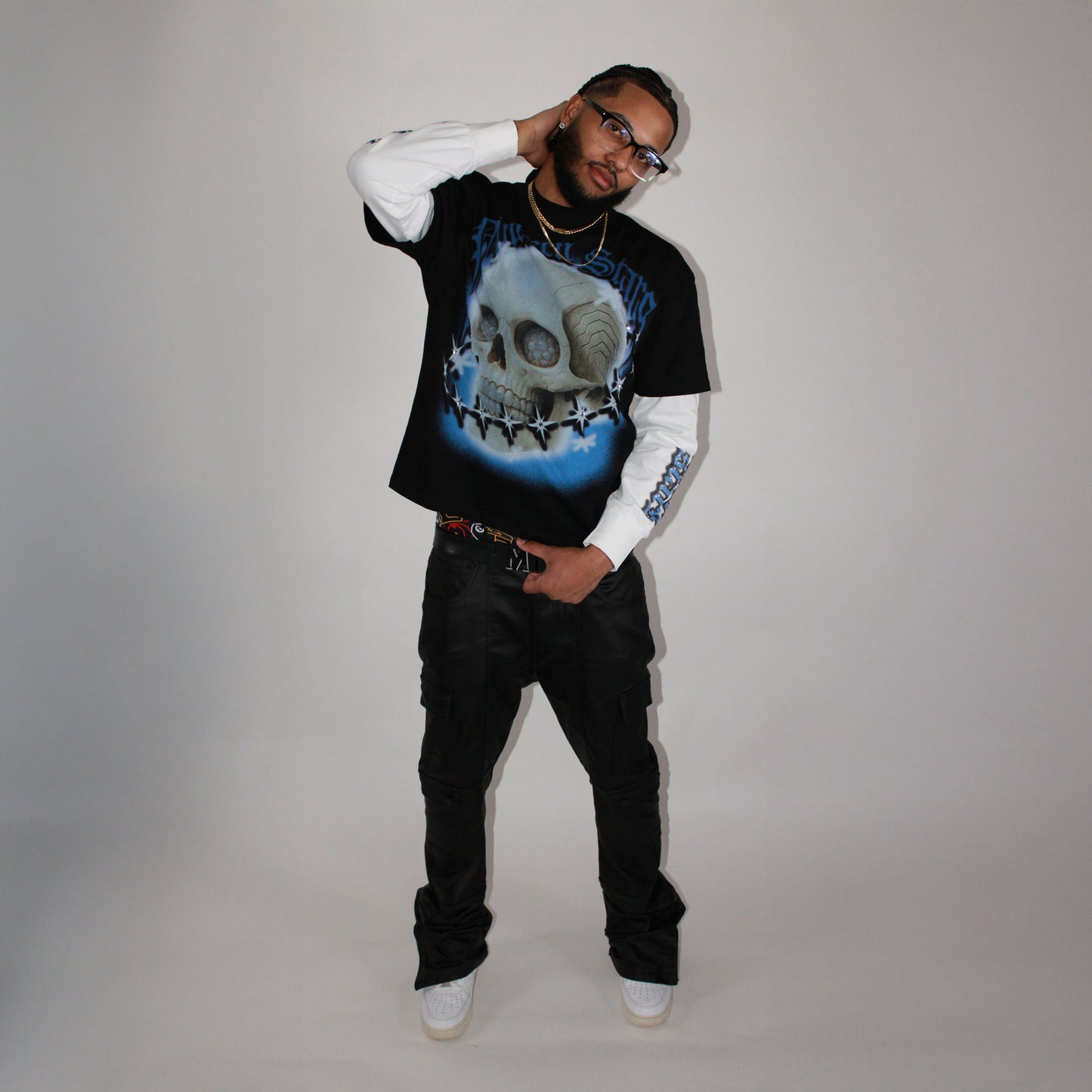 Long Sleeve Oversized Blue