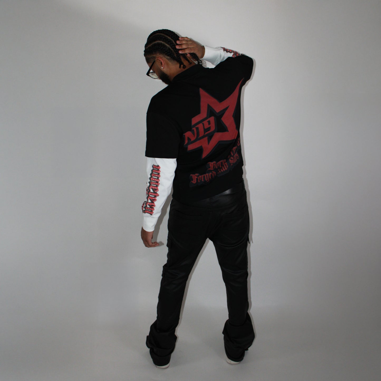 Long Sleeve Oversized Red