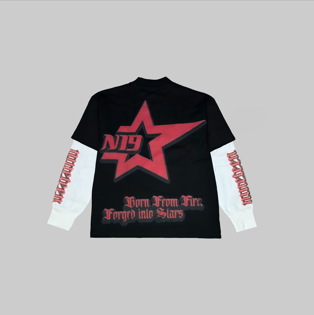 Long Sleeve Oversized Red