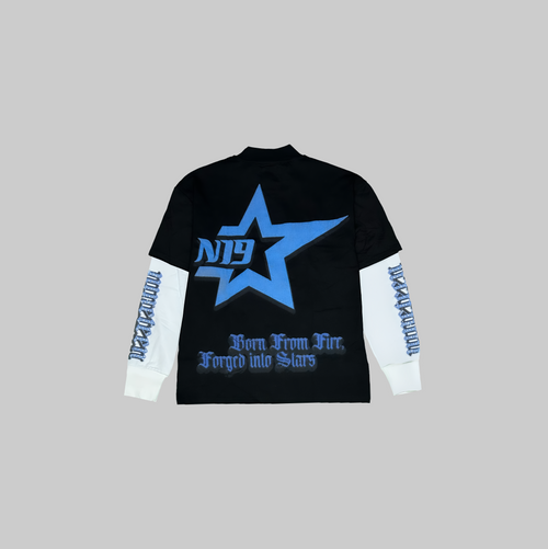 Long Sleeve Oversized Blue