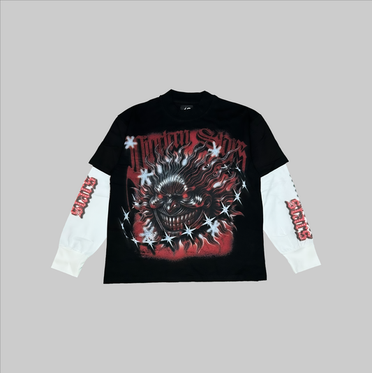 Long Sleeve Oversized Red