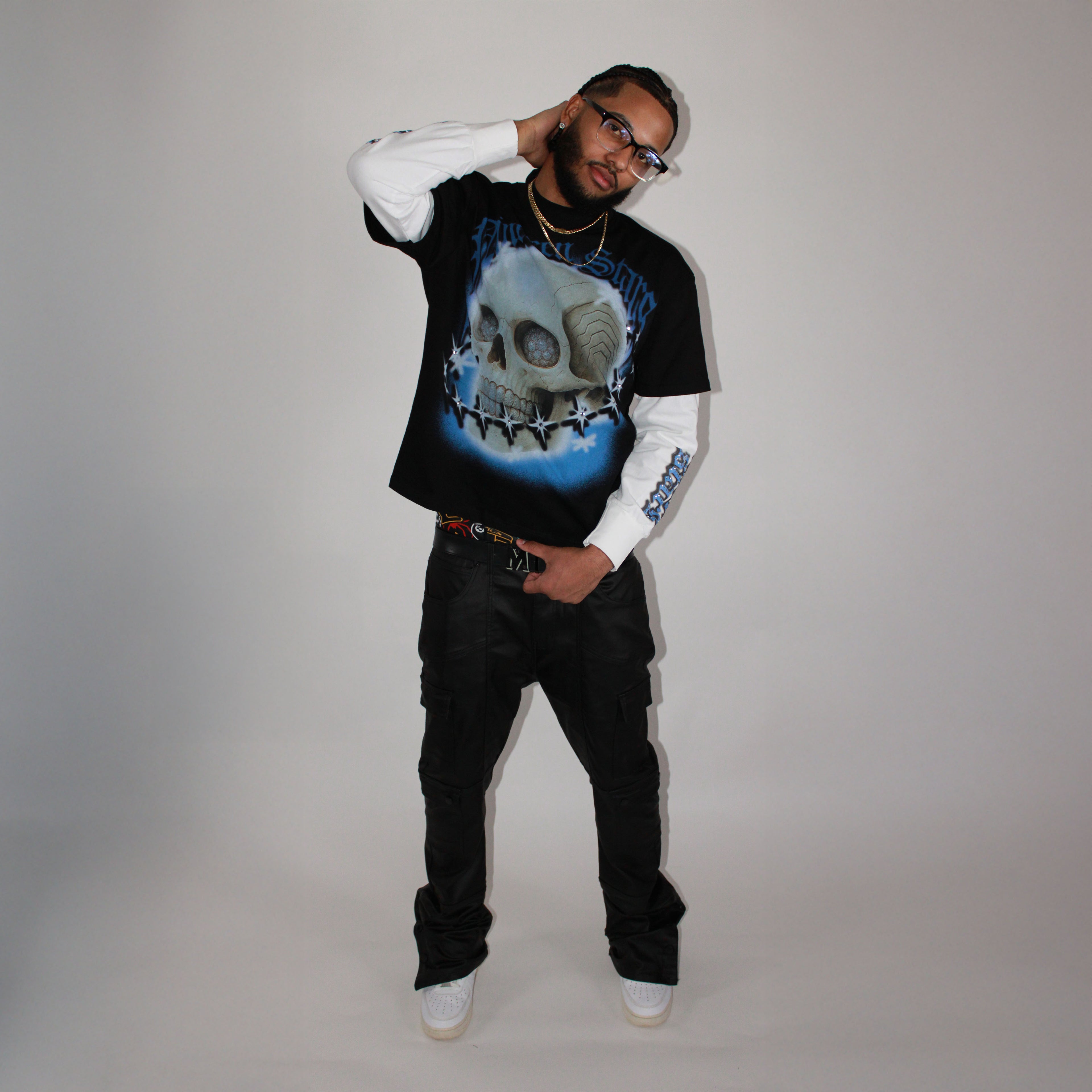 Long Sleeve Oversized Blue