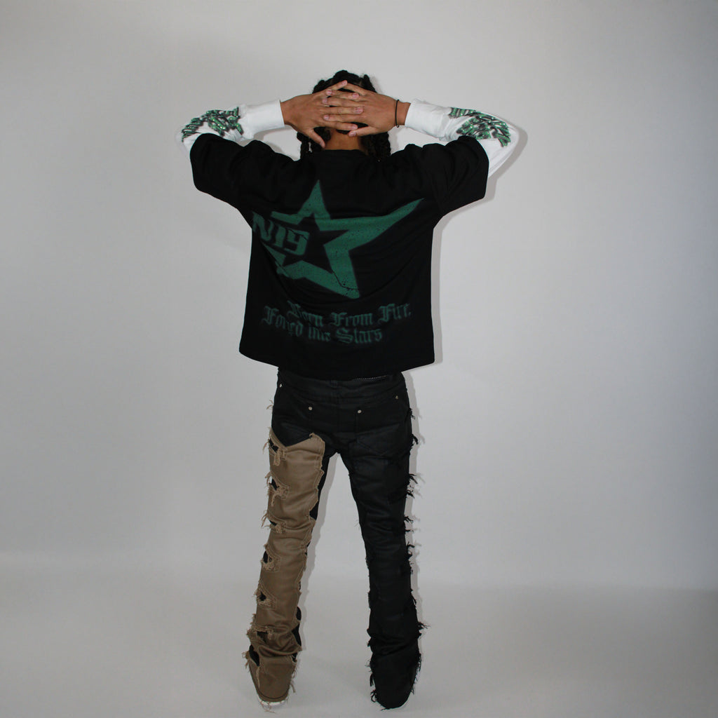 Long Sleeve Oversized Green
