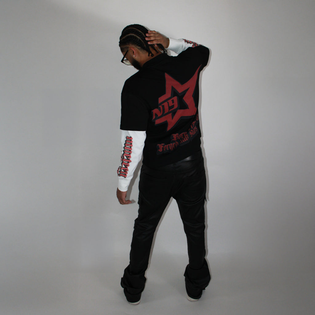 Long Sleeve Oversized Red