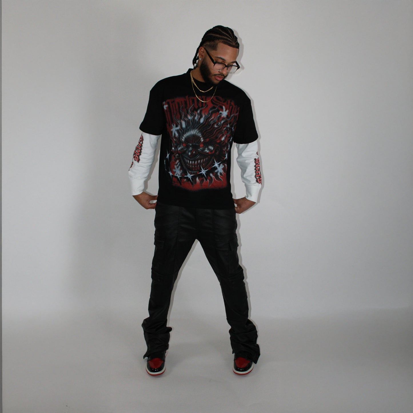 Long Sleeve Oversized Red