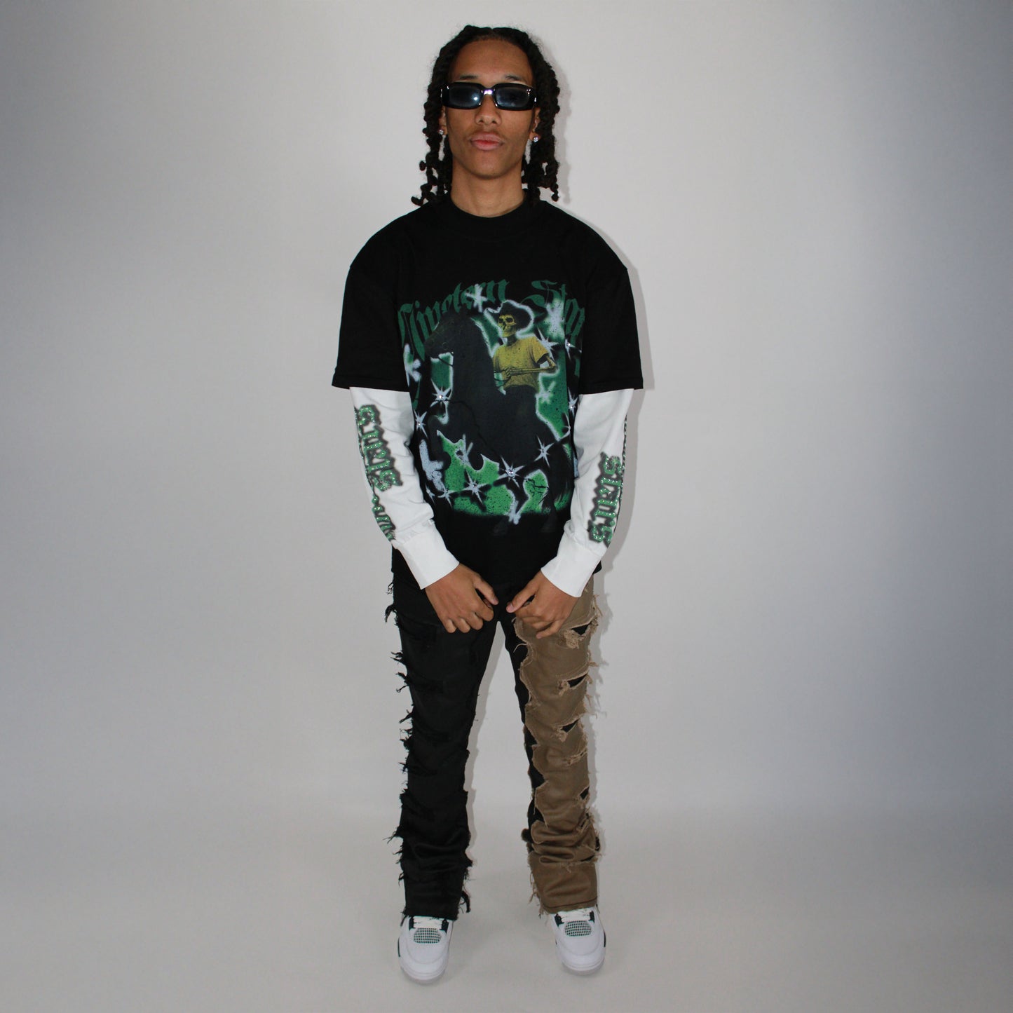 Long Sleeve Oversized Green